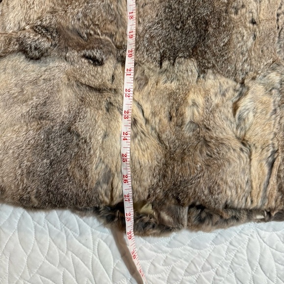 Vintage Rabbit Fur Bomber Jacket size XL - Picture 7 of 13